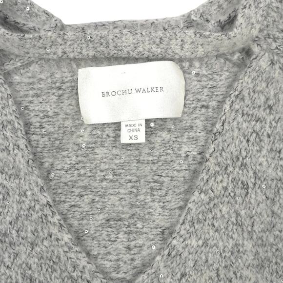 Brochu Walker Falon V Neck Cashmere Blend Sweater - Picture 4 of 8